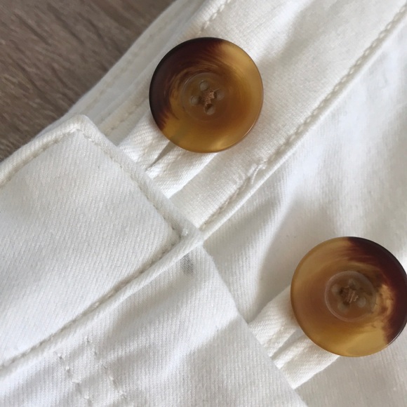 Free People white tortoise shell button mini skirt - Picture 8 of 8